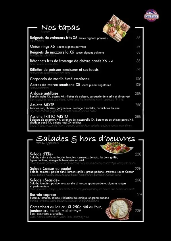 Menu_Restaurant Seaside_Guadeloupe_image_1