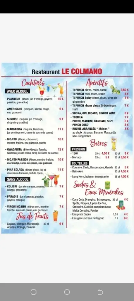 Menu_Le colmano_Guadeloupe_image_1