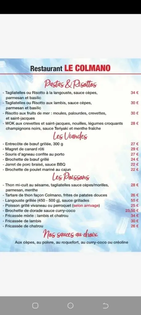 Menu_Le colmano_Guadeloupe_image_4