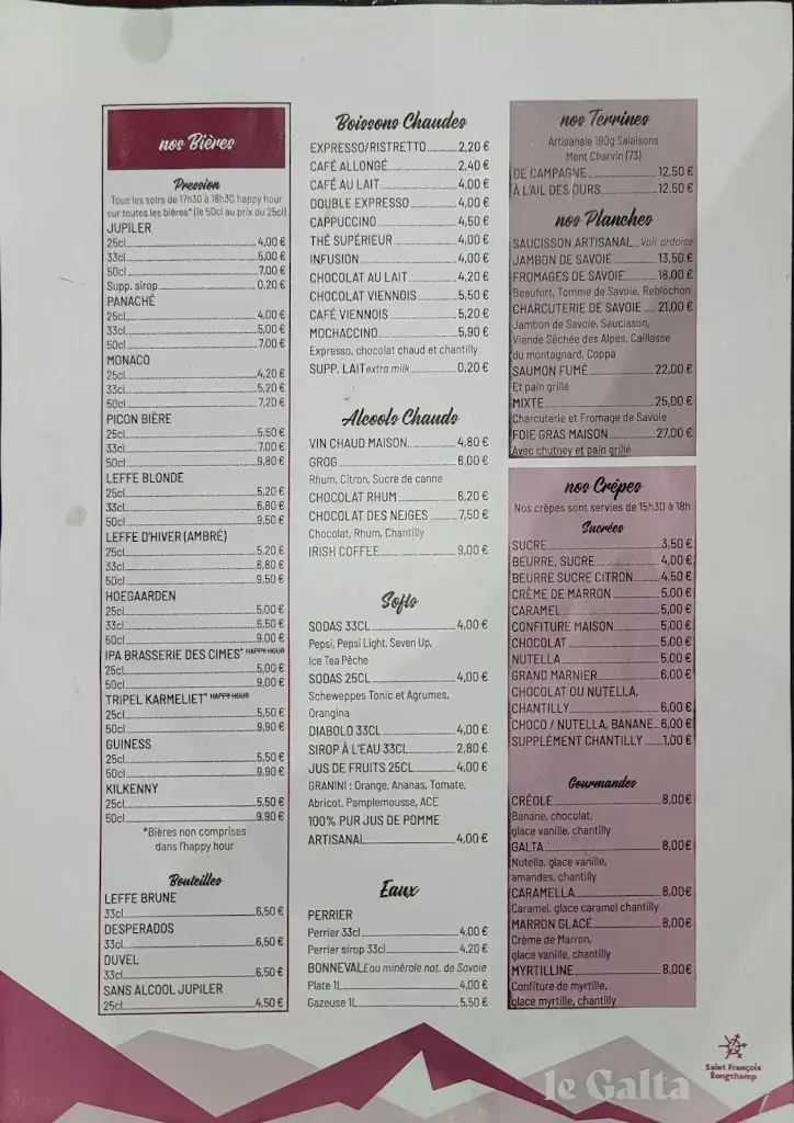 Menu_LE GALTA vous accueille l'Hiver Prochain_Saint-François-Longchamp_image_1