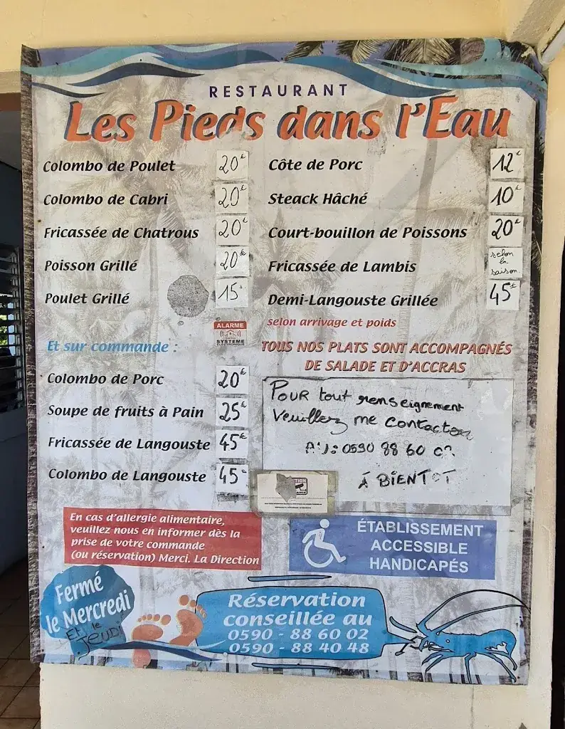 Menu_Les Pieds dans l'Eau_Guadeloupe_image_3