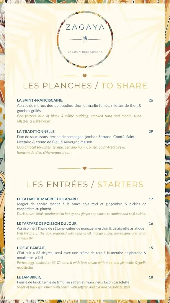 Menu_Le Zagaya_Guadeloupe_image_2