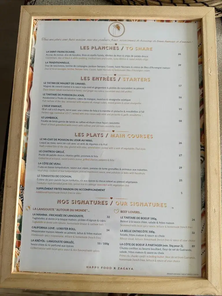 Menu_Le Zagaya_Guadeloupe_image_4