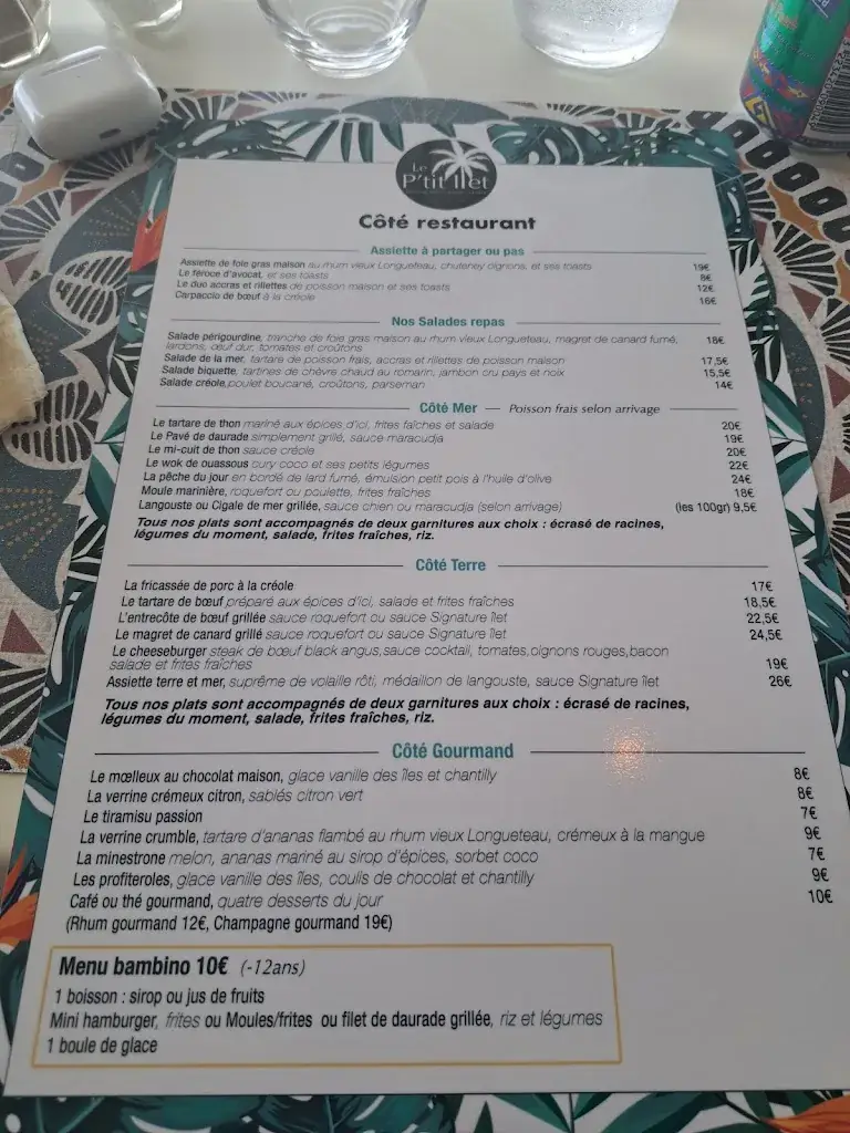 Menu_Le P'Tit Îlet_Guadeloupe_immagine_4