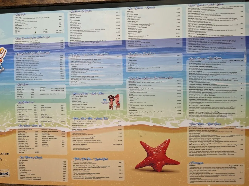Menu_La Plage Crystal Beach_Guadeloupe_image_3