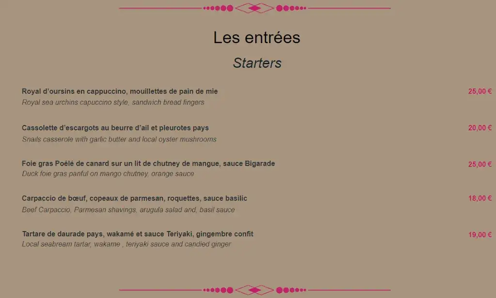 Menu_Le Pitaya_Guadeloupe_image_4