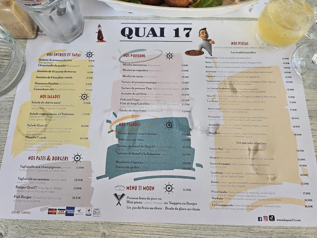 Menu_Le Quai 17_Guadeloupe_image_1