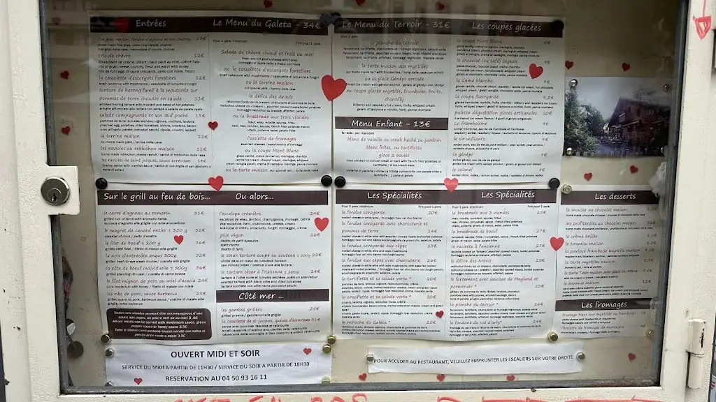 Menu_Restaurant Le Galeta_Saint-Gervais-les-Bains_image_1