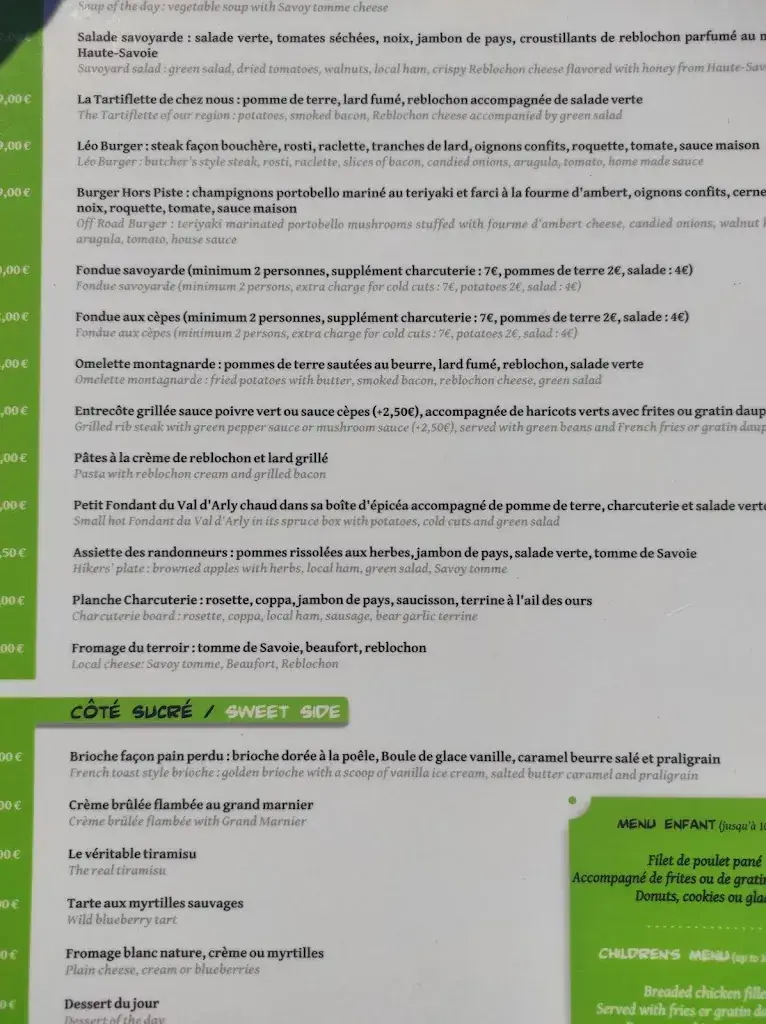 Menu_La Cabane à Léo_Saint-Gervais-les-Bains_image_2