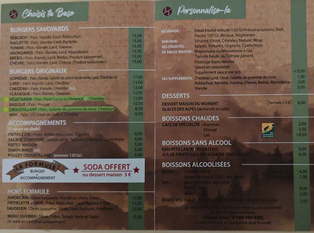 Menu_Chez Tony, Burger Savoyard, Saint Jean d'Aulps_Saint-Jean-d'Aulps_immagine_3