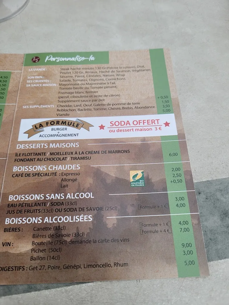 Menu_Chez Tony, Burger Savoyard, Saint Jean d'Aulps_Saint-Jean-d'Aulps_immagine_4