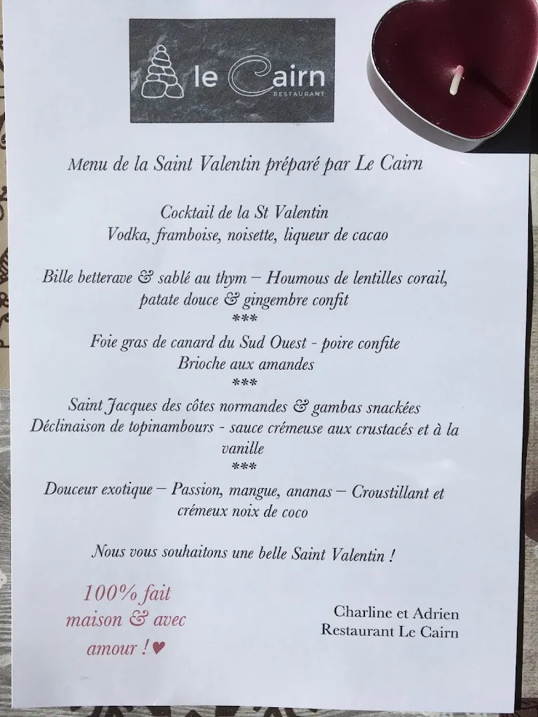 Menu_Le Cairn_Saint-Jean-de-Sixt_image_1