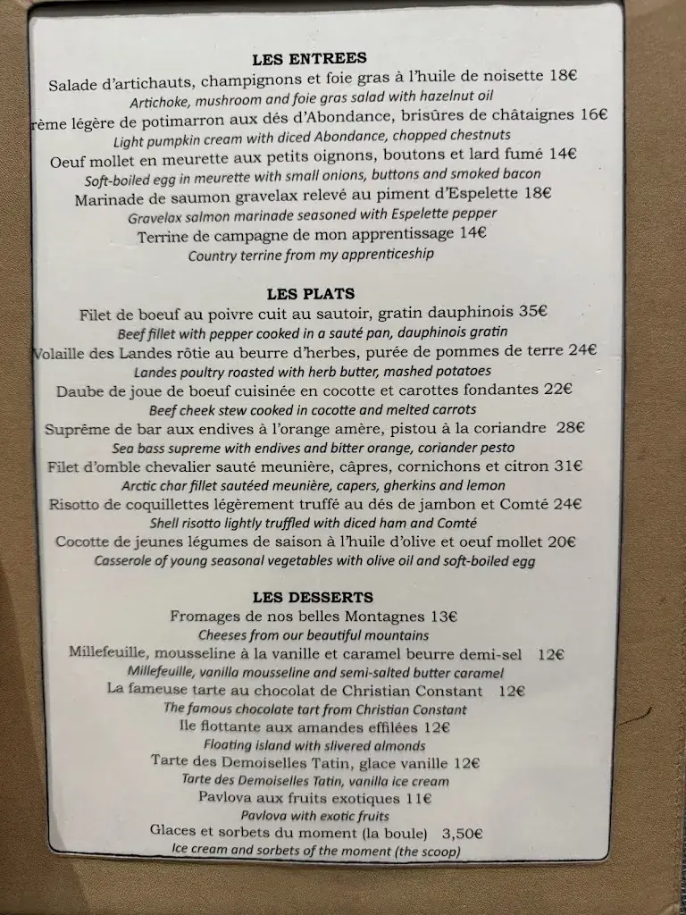 Menu_Restaurant Les Cocottes Porte de Genève_Saint-Julien-en-Genevois_image_2