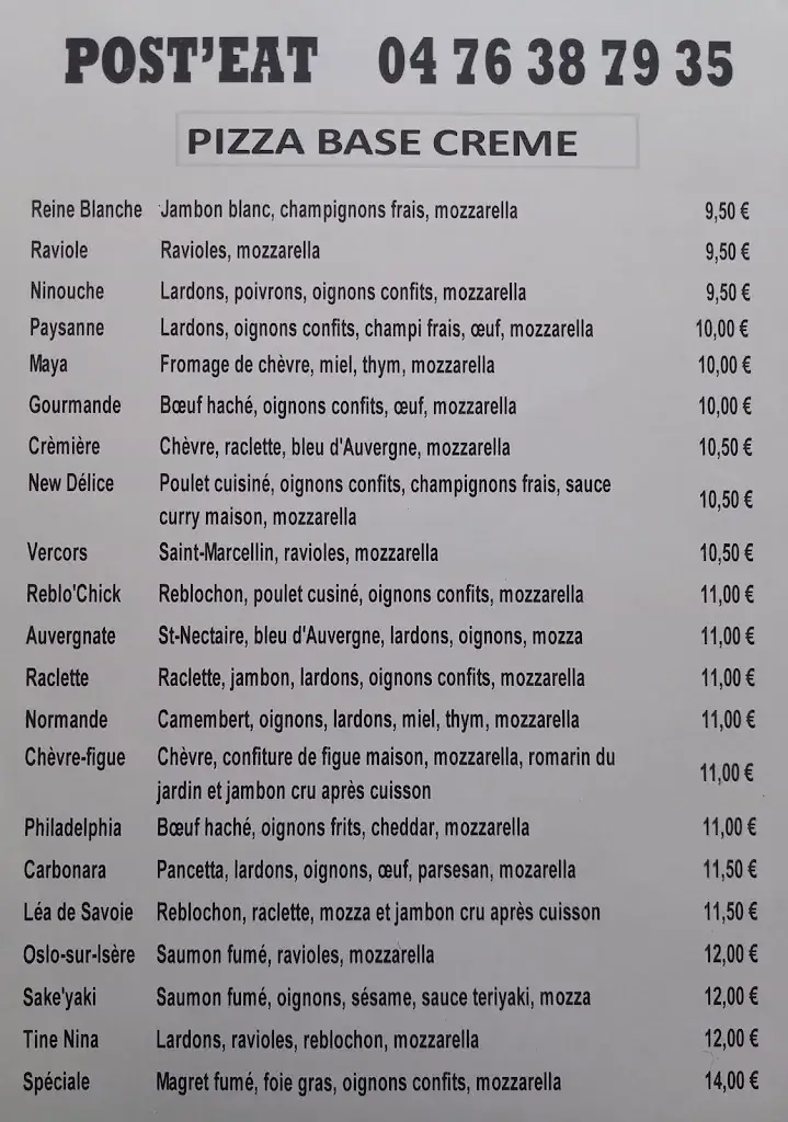 Menu_Pizzeria POST'EAT_Saint-Lattier_immagine_4