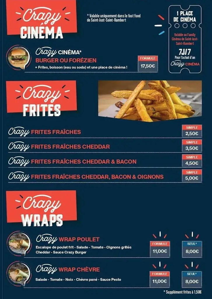 Menu_Crazy Burger saint just saint rambert_Saint-Just-Saint-Rambert_image_4