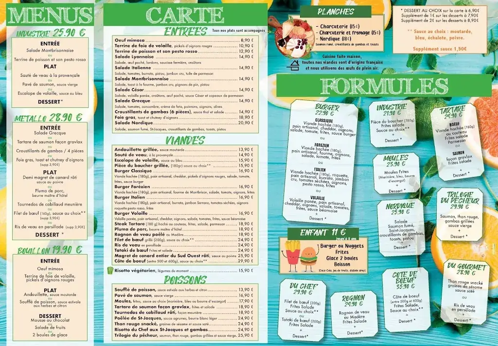 Menü_Brasserie de l'Industrie_Saint-Just-Saint-Rambert_Bild_1