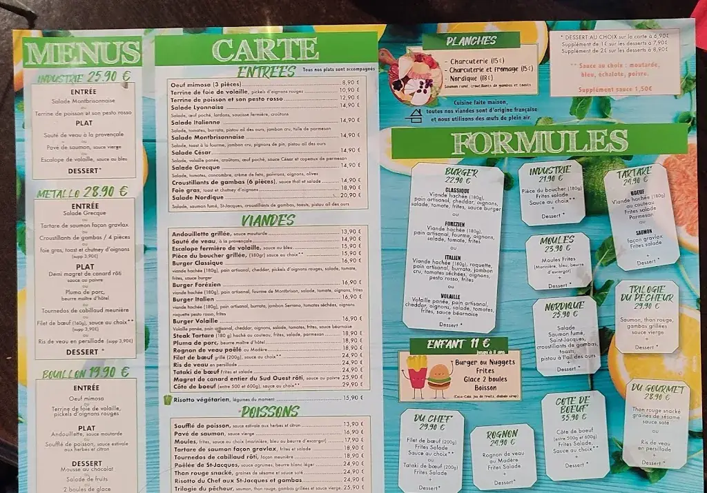 Menü_Brasserie de l'Industrie_Saint-Just-Saint-Rambert_Bild_3