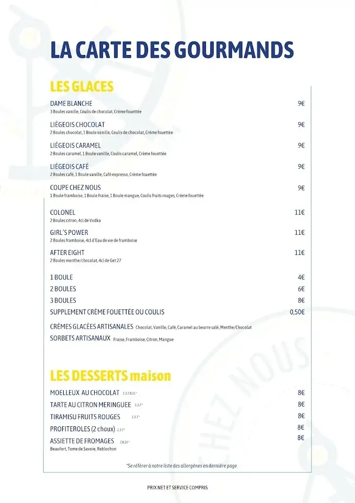 Menu_Restaurant de la Plage de Saint Jorioz - Chez Nous à la Plage_Saint-Jorioz_immagine_2