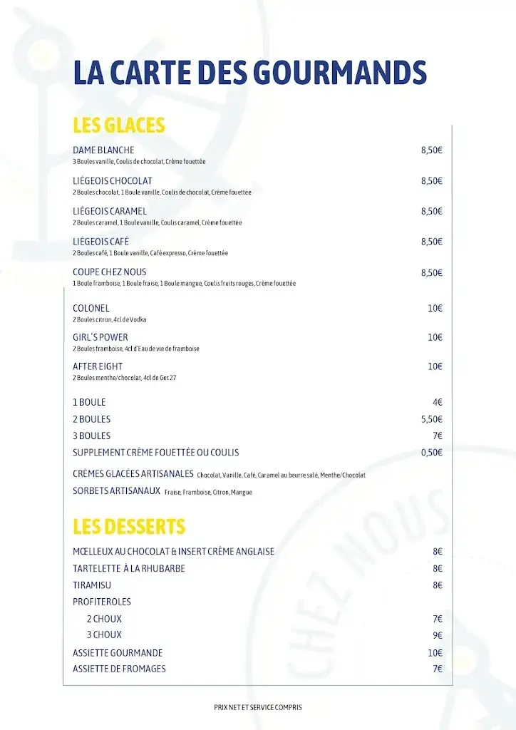 Menu_Restaurant de la Plage de Saint Jorioz - Chez Nous à la Plage_Saint-Jorioz_immagine_4