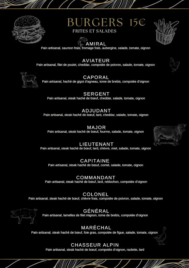 Menü_Le QG Restaurant_Saint-Just-Malmont_Bild_1