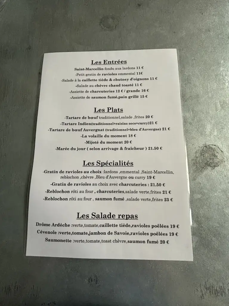 Menü_Restaurant le petit gourmand_Saint-Marcel-lès-Sauzet_Bild_1