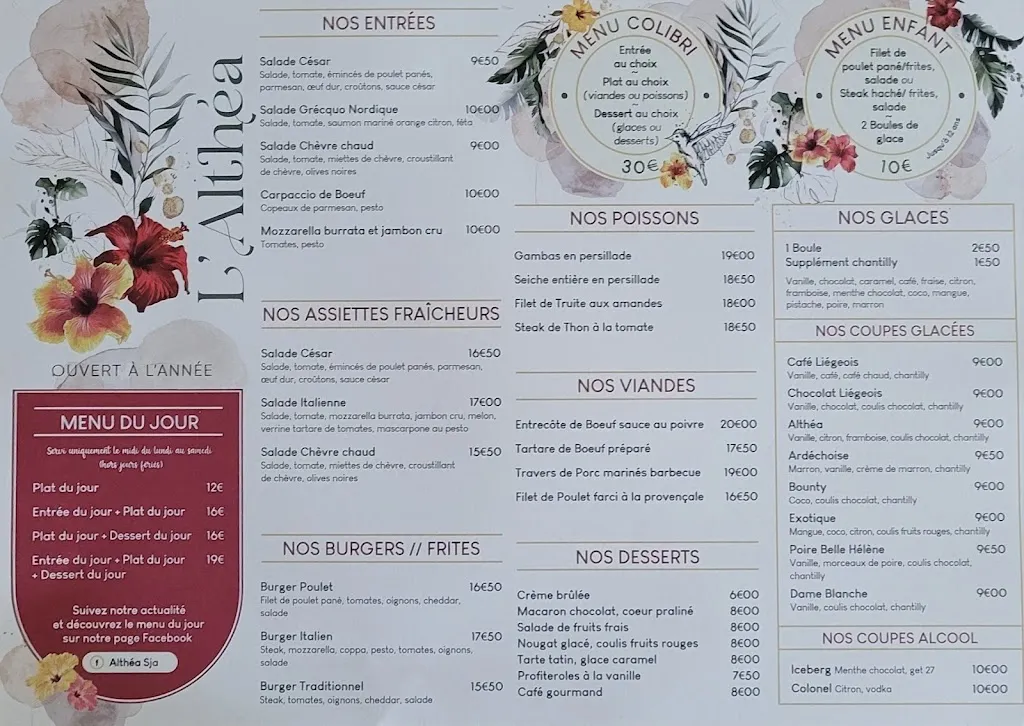 Menu_Restaurant L'althéa_Saint-Just-d'Ardèche_image_3