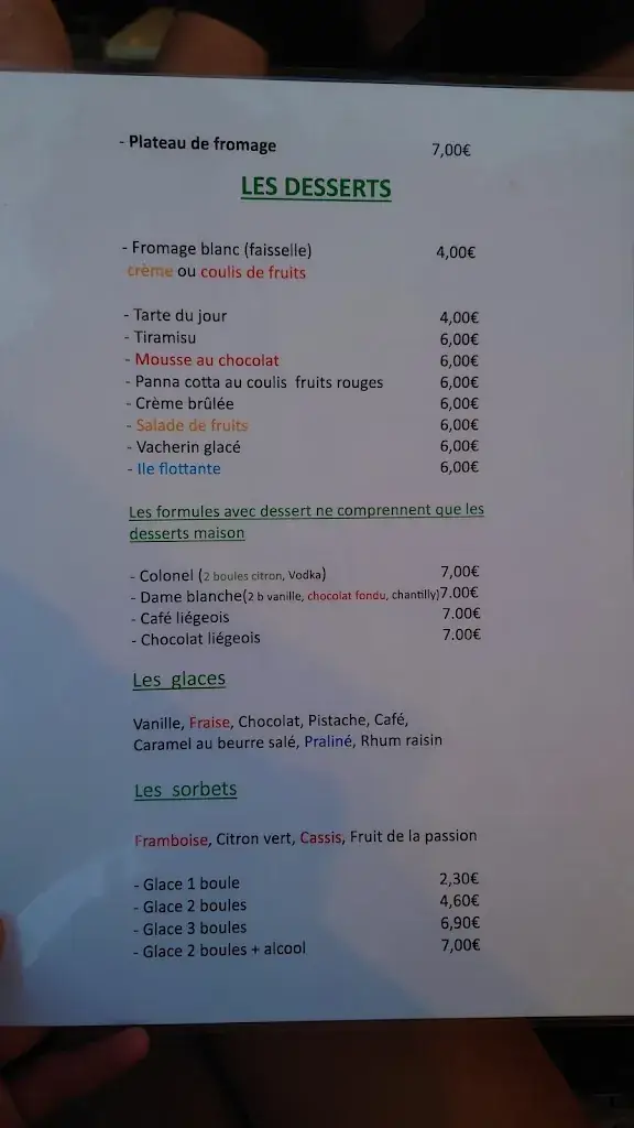 Menu_Restaurant La Matinière_Port_image_2