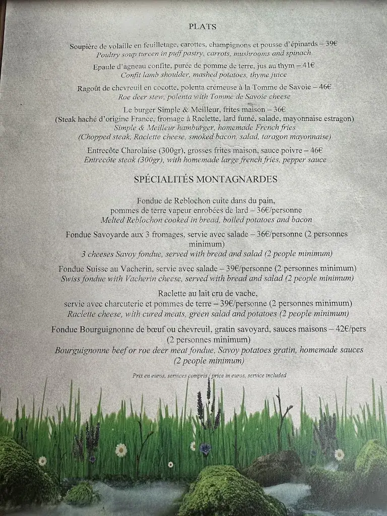 Menu_Restaurant Simple & Meilleur · Saint-Martin-de-Belleville_Belleville_image_4