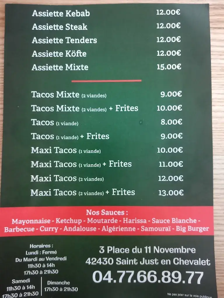 Menu_St Just Kebab_Saint-Just-en-Chevalet_image_2
