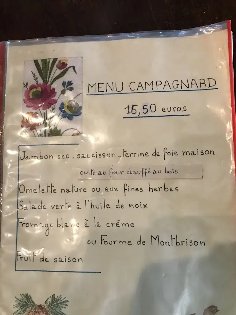 Menu_Auberge Le Moulin_Juré_image_1