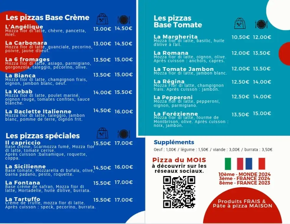 Menu_Pizzeria La Fontana Saint just en chevalet_Saint-Just-en-Chevalet_image_1