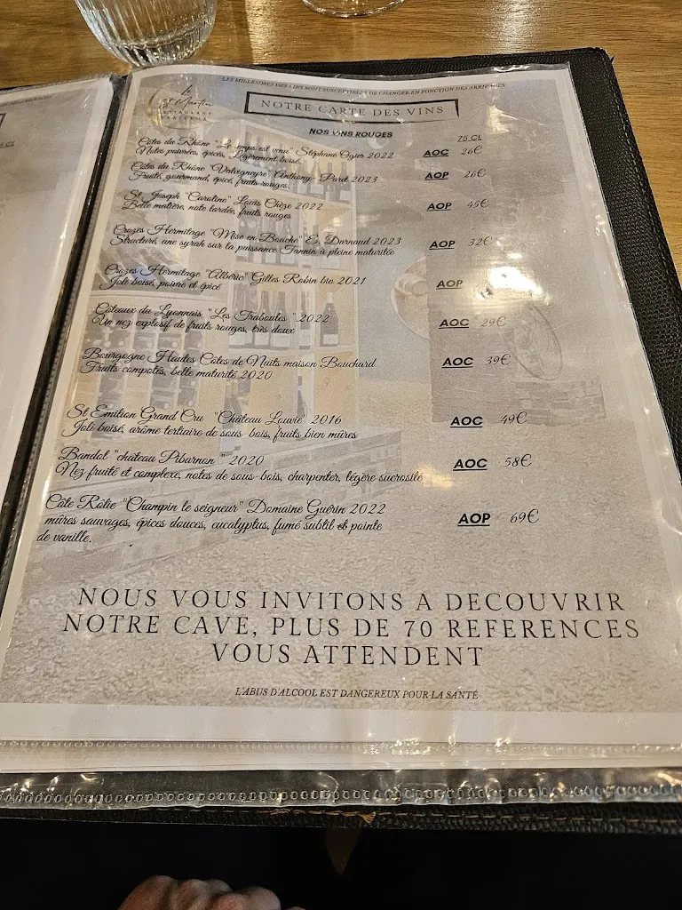 Menu_Restaurant Le St-Martin_Saint-Martin-en-Haut_image_1