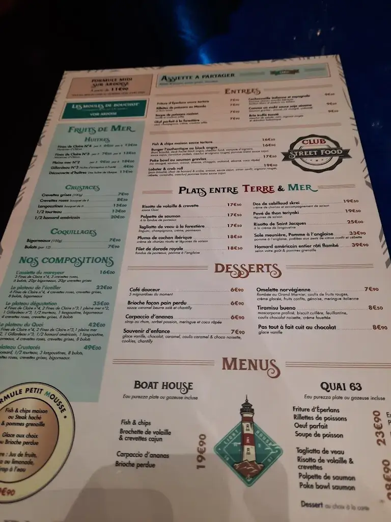 Menu_QUAI 63 entre terre & mer_Clermont-Ferrand_image_2