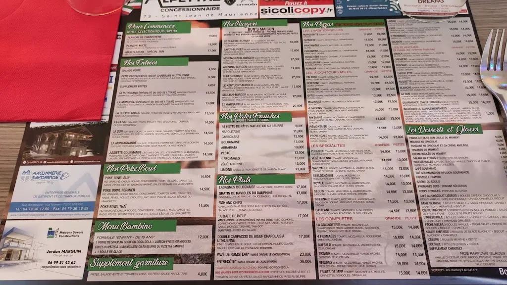 Menu_Le Sun_Saint-Jean-de-Maurienne_imagen_2