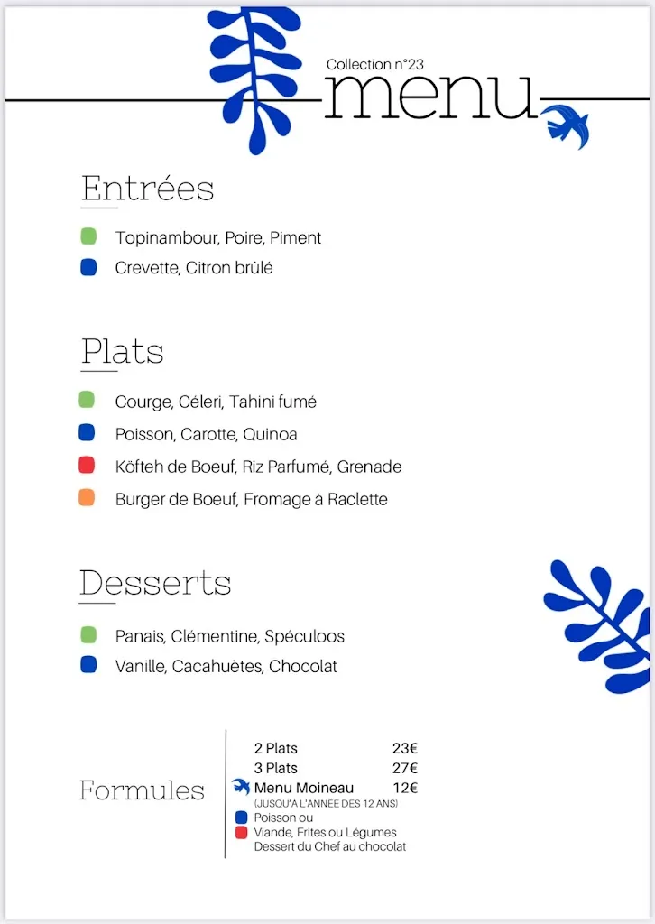 Menü_L'Envolée de la Chrysalide_Saint-Nazaire_Bild_1