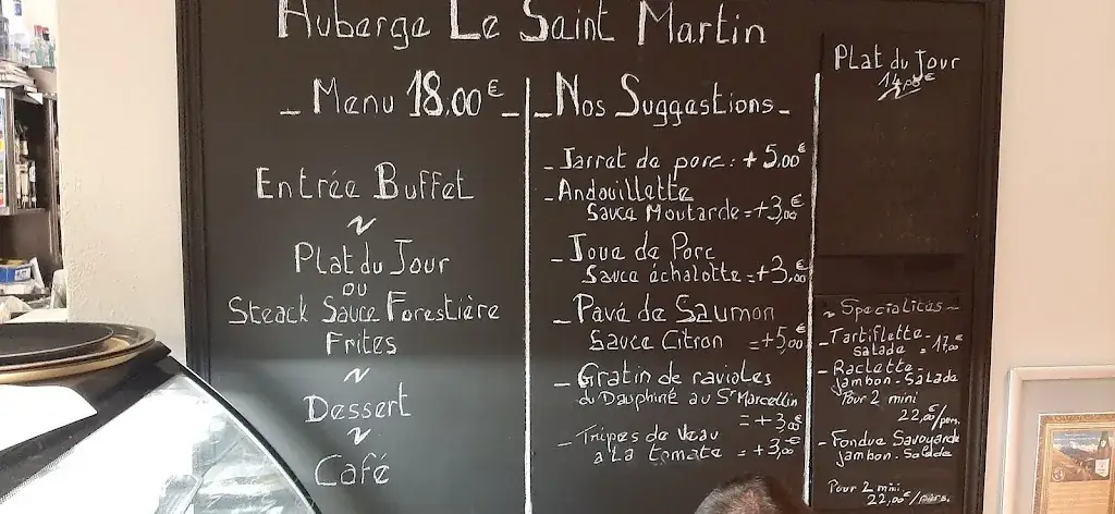 Menu_Auberge le Saint Martin_Saint-Martin-de-la-Porte_image_1