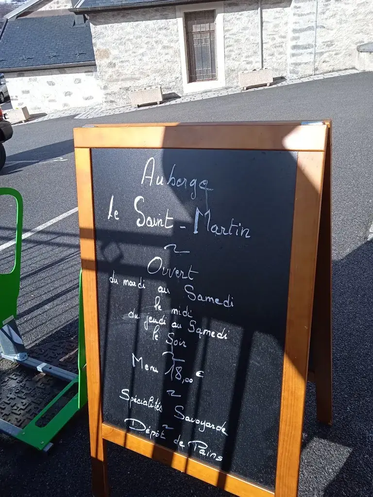 Menu_Auberge le Saint Martin_Saint-Martin-de-la-Porte_image_2