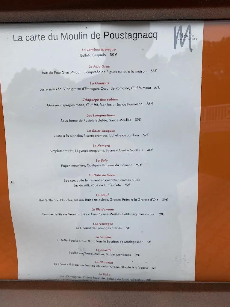 Menu_Moulin de Poustagnacq_Saint-Paul-lès-Dax_image_1