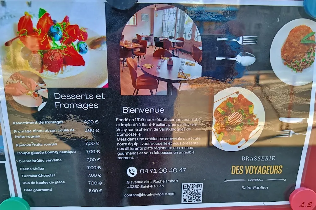 Menu_Restaurant des Voyageurs & Hôtel_Saint-Paulien_immagine_3