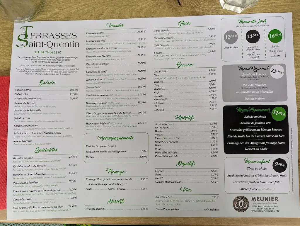 Menü_Aux Terrasses de Saint Quentin_Saint-Quentin-sur-Isère_Bild_1