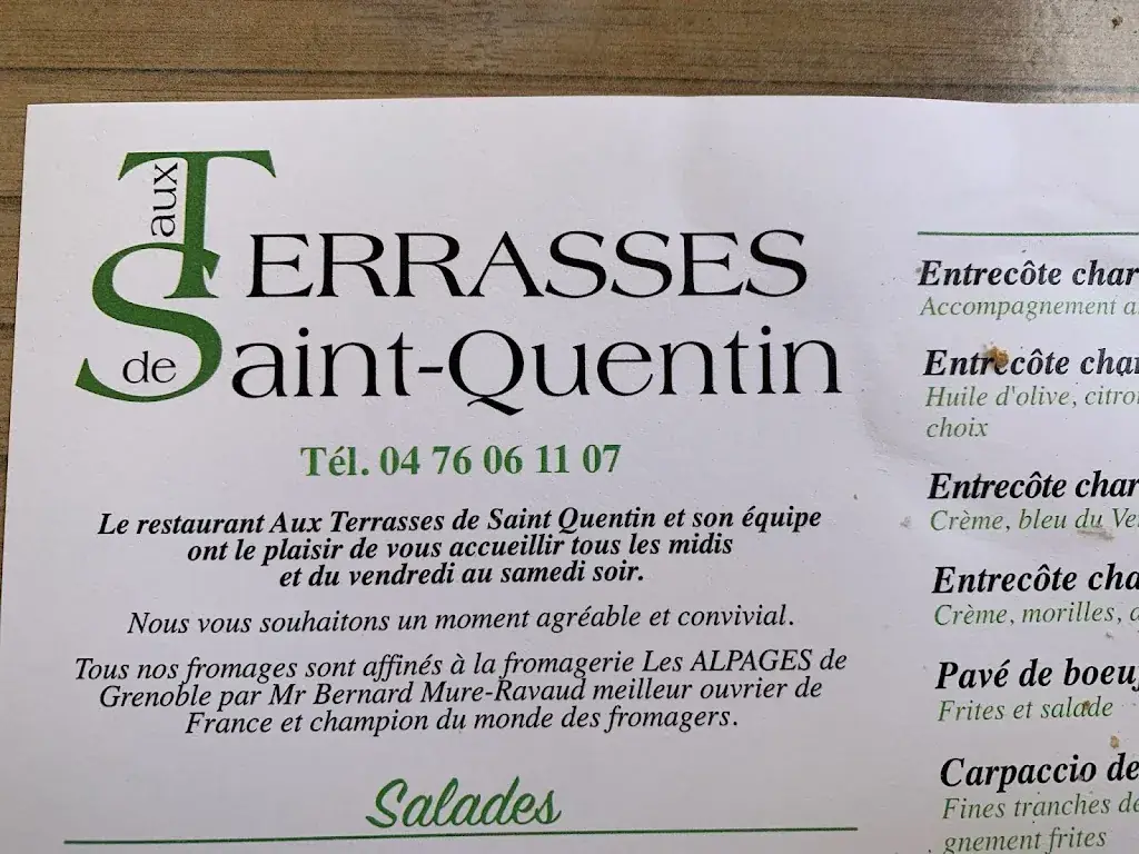 Menü_Aux Terrasses de Saint Quentin_Saint-Quentin-sur-Isère_Bild_3