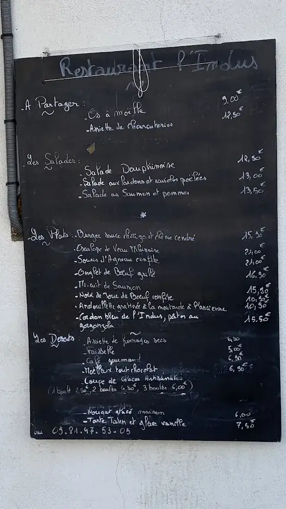 Menu_Restaurant L'Indus_Saint-Martin-d'Hères_image_1
