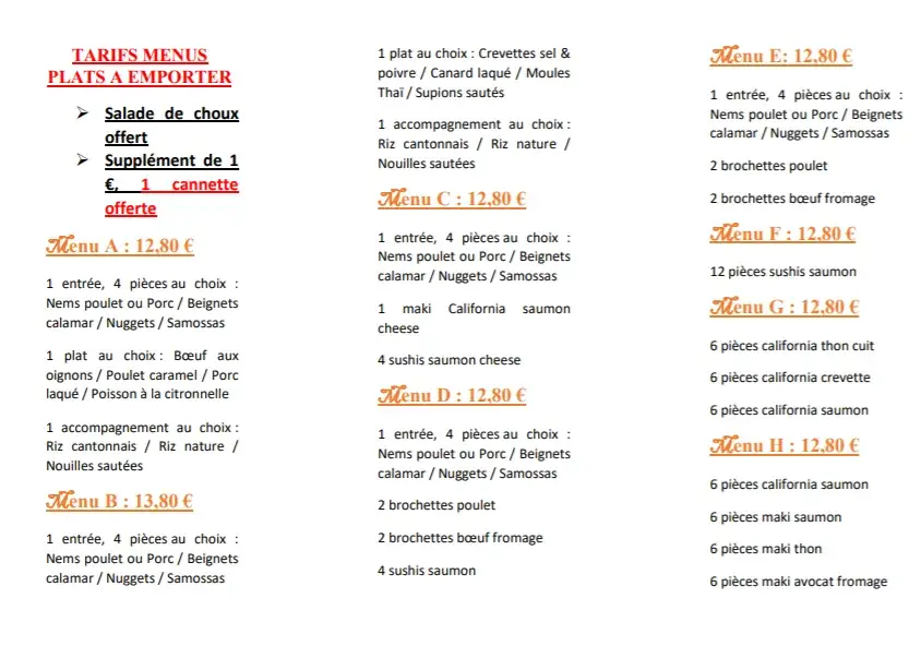 Menu_Planet Buffet - Restaurant à volonté_Saint-Martin-d'Hères_image_1