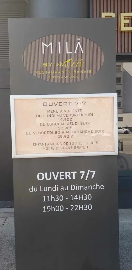 Menu_Restaurant MILA_Saint-Martin-d'Hères_image_1