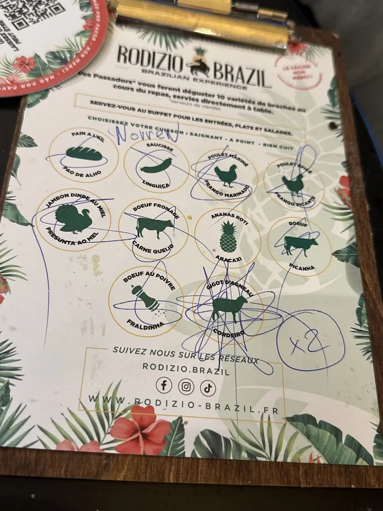 Menu_Rodizio Brazil - Grenoble_Saint-Martin-d'Hères_image_1
