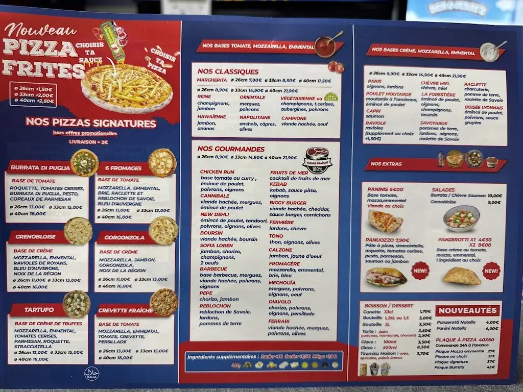 Menu_Chrono Pizza Saint-Martin-d'Hères_Saint-Martin-d'Hères_image_4