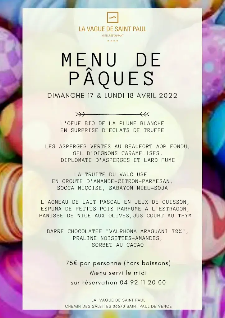 Menu_Au Jardin de la Vague_Saint-Paul-de-Vence_image_1