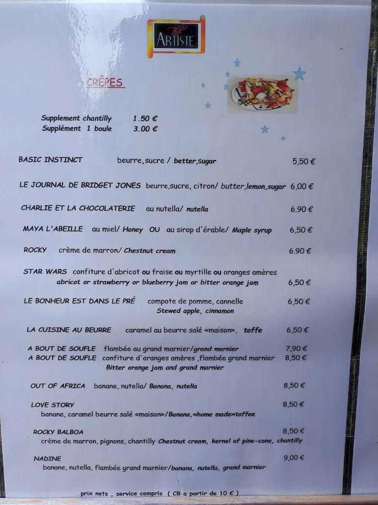 Menu_NEW THE ARTISTE_Saint-Paul-de-Vence_image_2