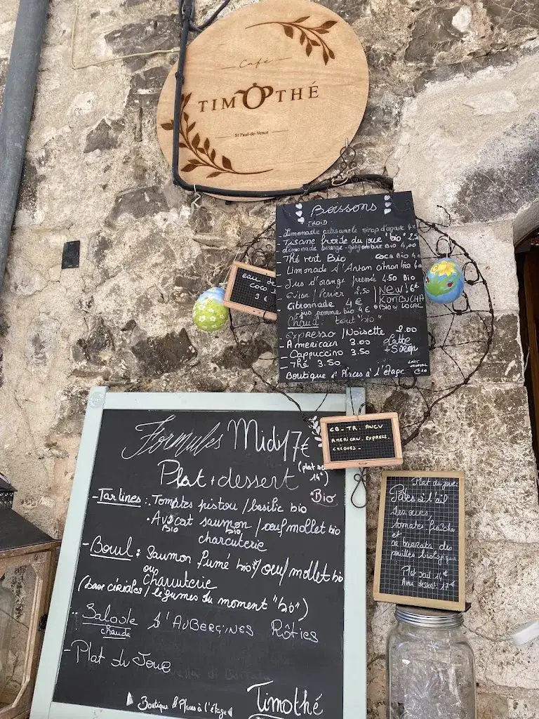 Menu_Restaurant Café Timothé_Saint-Paul-de-Vence_image_4