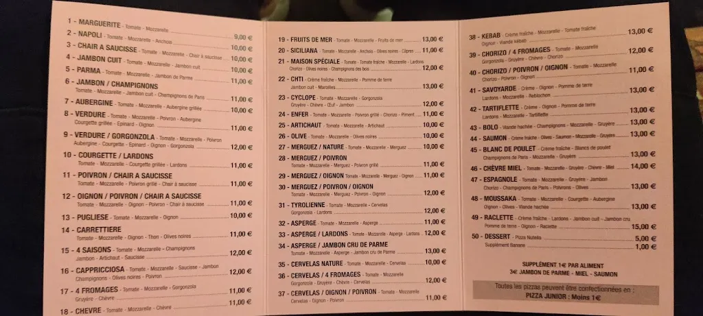 Menu_Jo Pizzas_Saint-Rambert-en-Bugey_immagine_1